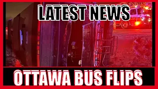 OC TRANSPO FLIPS ON SIDE