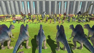 SPINOSAURUS TEAM VS FACTION almost the same price - Animal Revolt Battle Simulator
