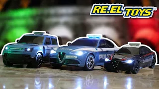 MODELLINI RC CARABINIERI e POLIZIA DI STATO con LUCI! RE.EL Toys