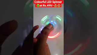 Colorful Transparent LED Light Spinner at Rs.499/- with Changing Patterns #shorts #gadgets #ytshorts