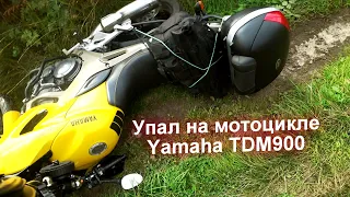 Поездка в лес на мотоцикле Yamaha TDM900.