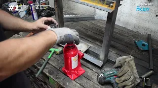 MAKING HOMEMADE HYDRAULIC PRESS 10 ton / Making a Hydraulic paper briquette press / Full Video