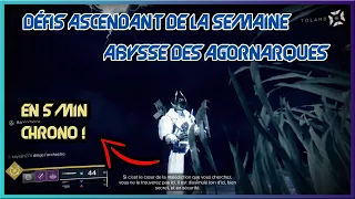 Destiny 2 - Défis Ascendant de la semaine - Abysse des Agornarques