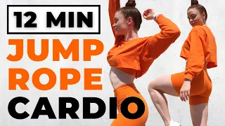 12 Min Beginner Jump Rope Cardio (Full Body Skipping Workout)