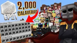 EliteCraft Ep21, Los jugadores del servidor reaccionan a mis 2000 calaveras de Wither Skeleton