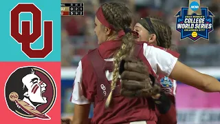 #3 Florida St vs #1 Oklahoma Game Highlights | WCWS Finals Game 1 | June 7,2023