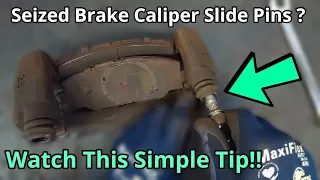 Stuck Caliper Slide Pin? A Quick Brake Service Tip - How To DIY