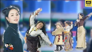 雍吉，藏族舞《五杯美酒》，结尾小精灵曲张措的舞蹈最亮眼！