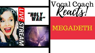 LIVE REACTION Megadeth "HOLY WARS...The Punishment Due" Vocal Coach Reacts & Deconstructs