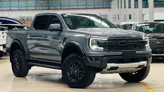 In 2024 , Ford Ranger Raptor 2.0L Bi-Turbo 4WD 10 AT 2023 | Interior and Exterior  - Grey Color