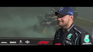 Valtteri Bottas & İron Man | Reaction to Max and Lewis Crash