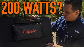 Reviewing The Rophie ⚡️200W ⚡️Portable Solar Panel!