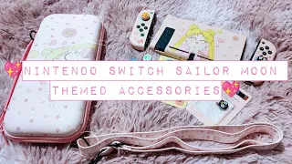 UNBOXING Nintendo Switch Sailor Moon Themed Accessories (Case, Bag, Thumb Grips)