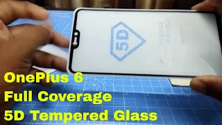 5D Tempered Glass - Full Edge-to-Edge 5D Screen Protector for Oneplus 6