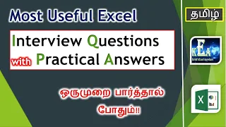 Basic Excel Interview Questions & Answers with Practical | Krish Excel Anywhere|