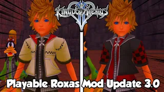 [KH2 Mods] Playable Roxas mod Got Updated And Now He Has His Original Animations! (Update 3.0)