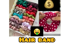 ✅️🤩HOW to make a scrunchie|CLASS -7 free class with certificate #scrunchies #hairband @Nelveli