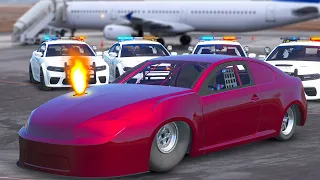 Crazy FAST DRAG CAR destroys the cops  | GTA 5 RP