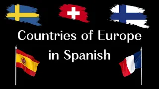 Countries of Europe in Spanish 🇪🇸 Países de Europa en Español