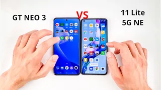 Realme GT Neo 3 vs Mi 11 Lite 5G NE | SPEED TEST