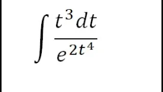 Calculus Help: Integral of t^3 dt / e^(2t^4) - Integration by Substitution