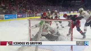 Griffins beat IceHogs in OT