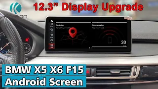 BMW Android Screen | BMW Screen Upgrade | X5 F15 X6 F16 | Koason 12.3" Display