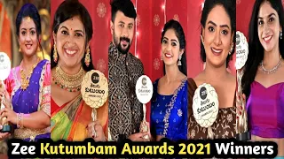 Zee Telugu Kutumbam Awards 2021 Winners👍