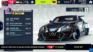 Asphalt 9 - Nissan 370Z Neon Edition - Car 3 Star Upgrade Walkthrough 2023