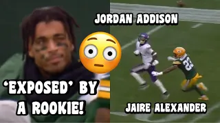 Jaire Alexander ‘EXPOSED’ Vs Jordan Addison! 🔥😳 (WR Vs CB) Packers Vs Vikings highlights