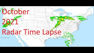 October 2021 US Weather Radar Time Lapse Animation