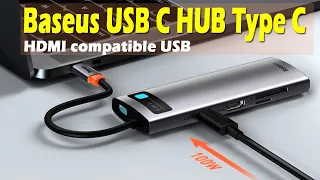 Baseus USB C HUB Type C-HDMI, совместимые с 8 портами USB!