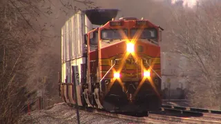 Eastbound BNSF Intermodal Swerves Thru Wilbern, IL En Route to the Corwith Yard in Chicago!!!