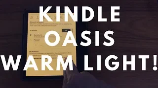 New Amazon Kindle Oasis 2019 10th Gen. Warm Light Feature