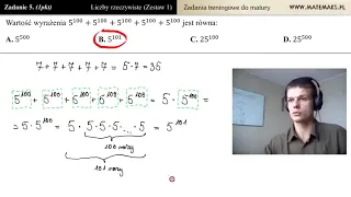 Matemaks opowiada anegdotę miażdżąc zadanie maturalne