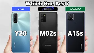 Samsung M02s vs Vivo Y20 vs Oppo A15s