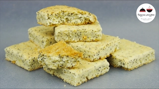 Песочное печенье с маком и ароматом лимона  Shortbread