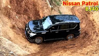 Nissan Patrol mud off-road, BJ40 easily reaches the top! #nissan #Patrol #offroad #BJ40