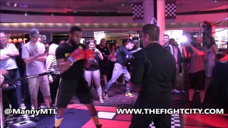 Jean Pascal Public Workout For BOXE MANIA