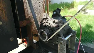 Stirling Engine Generator Build - Project update and test run (Wood fired!) Part 7