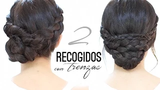 Recogidos con trenzas fáciles