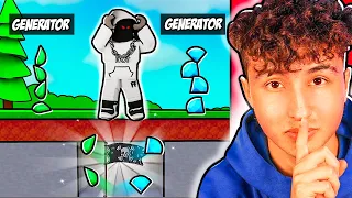 I Secretly Stole ALL THE GENERATORS In Roblox BedWars!