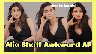 Alia Bhatt Awkward AF for one minute straight during Heart of Stone interview | Film Chic