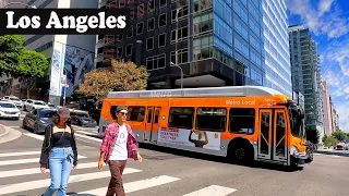 Downtown Los Angeles Virtual Walking tour - California - USA | The Broad | Angels Flight Railway
