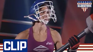 "Mighty Mom" Faces Gladiator Jazz! | American Gladiators