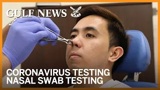 Coronavirus UAE: Nasal swab demonstration