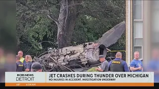 Jet crashes during Thunder Over Michigan at Willow Run Airport