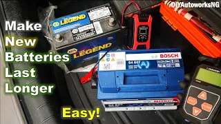 WHAT YOU SHOULD KNOW About NEW CAR BATTERIES: Make Your Car BATTERY LAST LONG/ BOSCH Battery UPGRADE