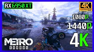 RX 6950 XT | Metro Exodus Tested in 1080p, 1440p, 4k + DLSS (Raytracing on + off) ULTRA Settings