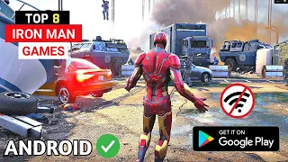 8 Best IRON MAN Games For Android 2023[OFFLINE/ONLINE] |HIGH GRAPHICS IRON MAN PSP GAMES FOR ANDROID